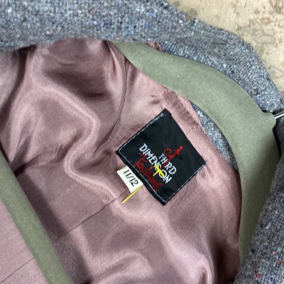 Vintage Grey Speckled Pant Suit - Picture 5 of 10